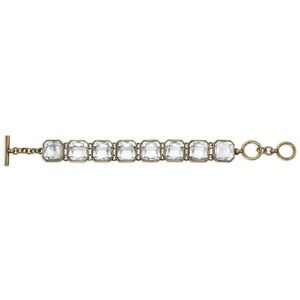 NEW - Chloe + Isabel Retro Glam Square Cut Crystal Bracelet